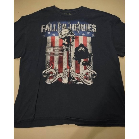 Fallen Heroes " Fallen But Not Forgotten* T-shirt Sz 2XL - Picture 1 of 5